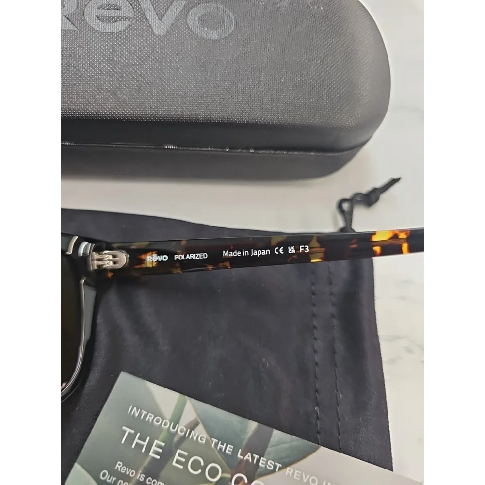 Revo Taylor Polarized Sunglasses Black Terra RE1104ECO